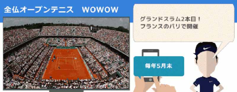 Ch.622 WOWOWライブ│無料動画│pic 621 wowow tennis2