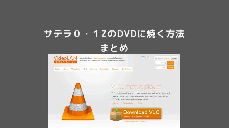 録画:録画データをDVDに焼く方法