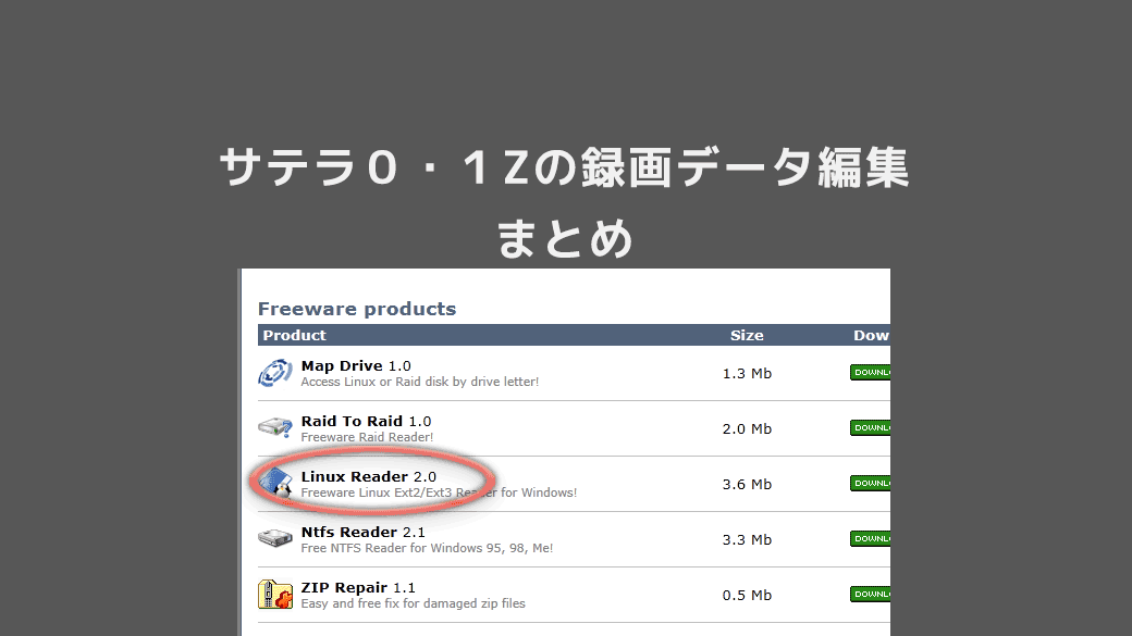 録画:録画データ編集方法│無料動画│satella1 matome rokugahensyu